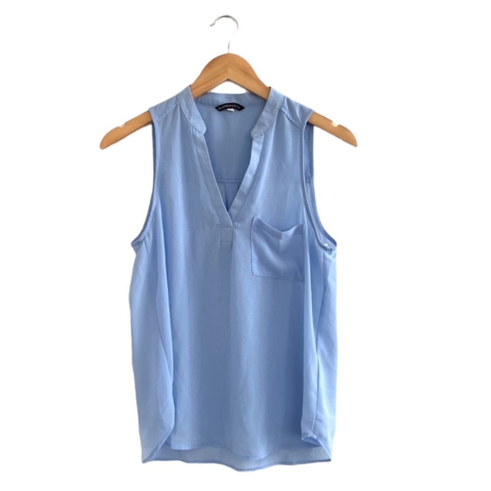 Rosette | Blue sleeveless tank blouse size small